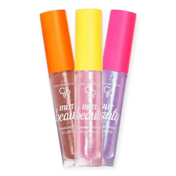 برق لب گلدن رز | Golden Rose مدل Miss Beauty Diamond Shine 3D رنگ 03 (Sunkissed) حجم 6 میل - 4