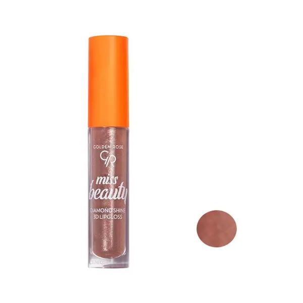 برق لب گلدن رز | Golden Rose مدل Miss Beauty Diamond Shine 3D رنگ 03 (Sunkissed) حجم 6 میل - 2