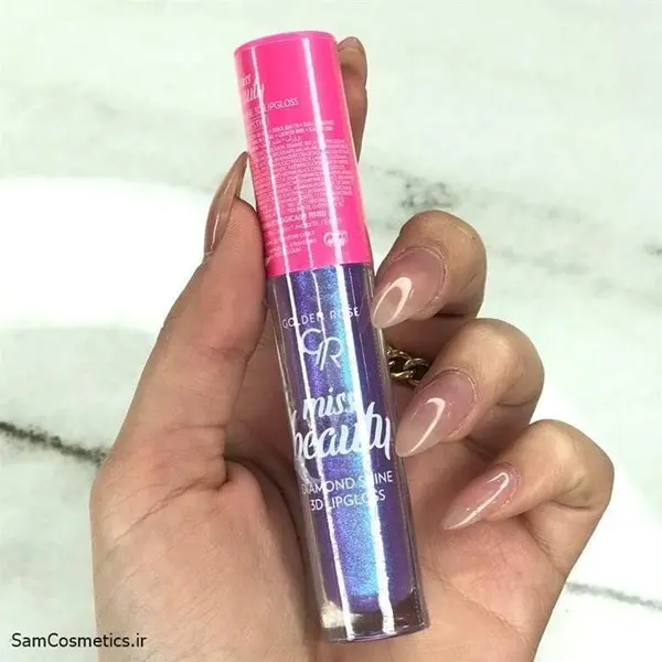 برق لب گلدن رز | Golden Rose مدل Miss Beauty Diamond Shine 3D رنگ 02 (Mystic) حجم 6 میل - 6