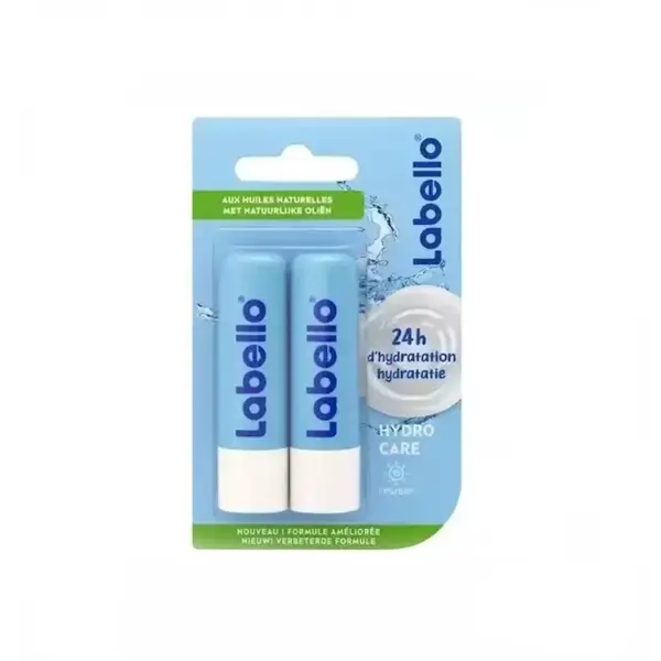 بالم لب دو قلو لابلو مدل hydra care با SPF15 آبرسانی ۲۴ ساعته بسته دو عددی ۵.۵ میل