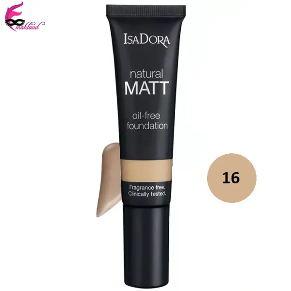 کرم پودر ایزادورا مدل Natural Matt oil free شماره 16 - 5