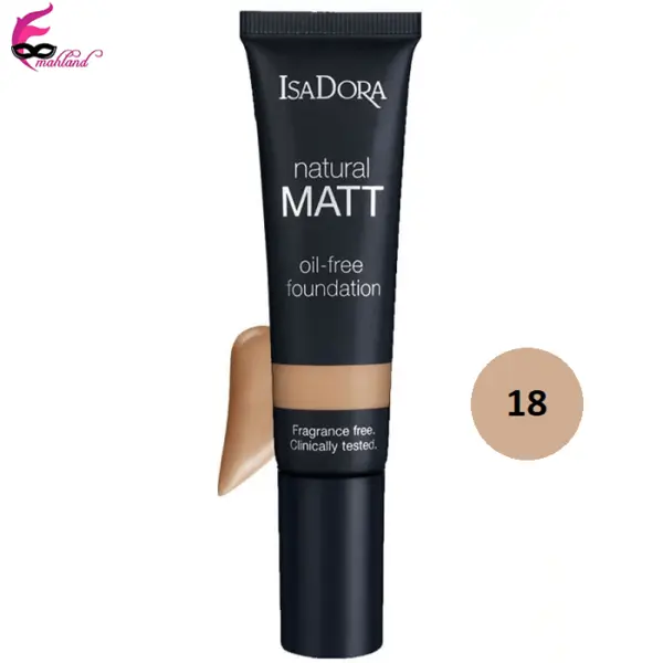 کرم پودر ایزادورا مدل Natural Matt oil free شماره 18 - 5