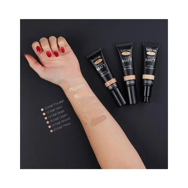 کرم پودر ایزادورا مدل Natural Matt oil free شماره 12 - 6
