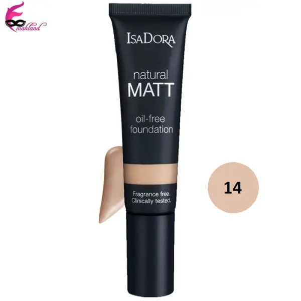 کرم پودر ایزادورا مدل Natural Matt oil free شماره 14 - 6
