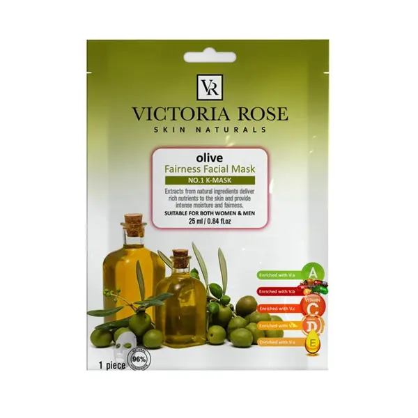 ماسک صورت ویکتوریا رز مدل Olive حجم 25 میلی لیتر بسته 10 عددی - 2