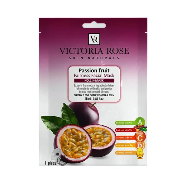 ماسک صورت ویکتوریا رز مدل Passion Fruit حجم 25 میلی لیتر بسته 10 عددی - 3