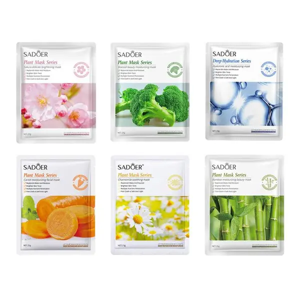 ماسک صورت سادور مدل plant کد 02 وزن 25 گرم مجموعه 6 عددی - 2