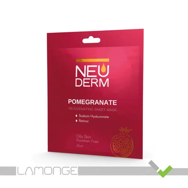ماسک صورت نئودرم مدل Pomegranate حجم 25 میلی لیتر - 5