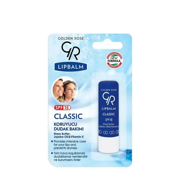 بالم لب حاوی ضد آفتاب SPF15 گلدن رز Golden Rose مدل Classic