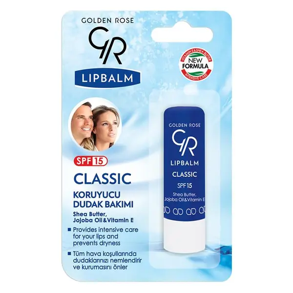 بالم لب حاوی ضد آفتاب SPF15 گلدن رز Golden Rose مدل Classic - 4