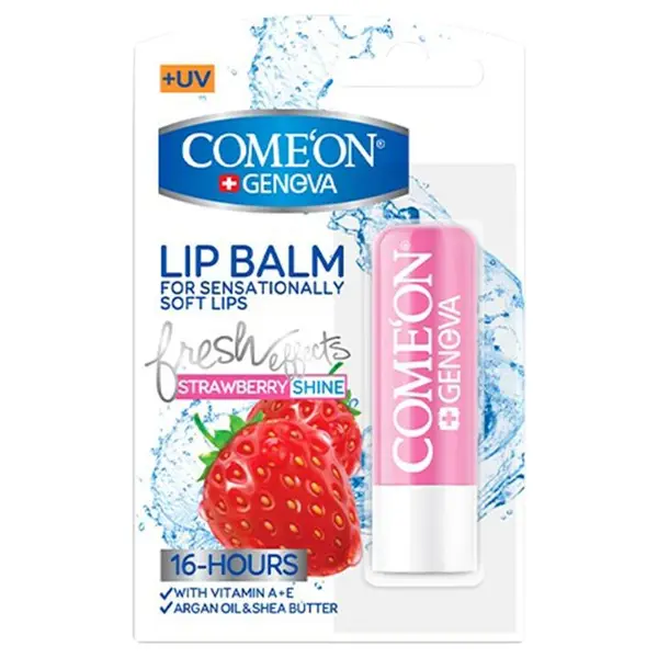 بالم لب توت فرنگی کامان مدل STRAWBERRY SHINE - 3