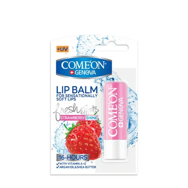 بالم لب توت فرنگی کامان مدل STRAWBERRY SHINE - 6