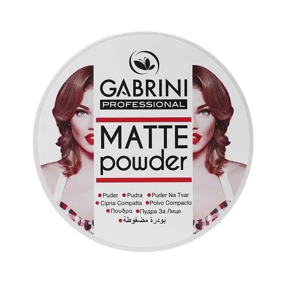 پنکک حرفه ای مات گابرینی رنگ طبیعی ۰۱ – Gabrini MATTE Powder 01 - 2