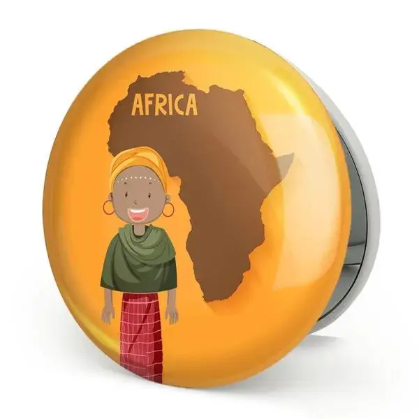 آینه جیبی خندالو مدل آفریقا Africa کد 29834 - 3