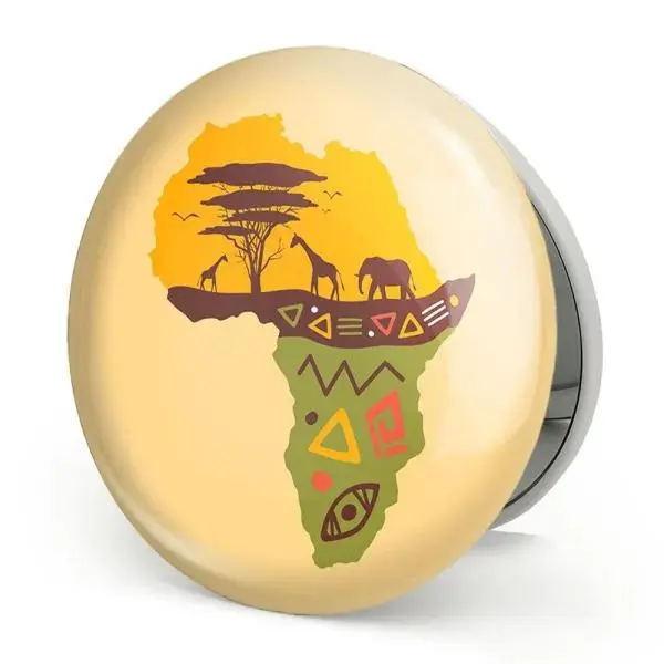 آینه جیبی خندالو مدل آفریقا Africa کد 29834 - 5