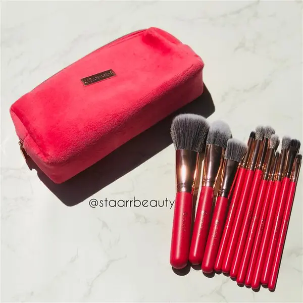 ست براش بی اچ BH مدل کیف مخملی مجموعه ۱۱ عددی - 2