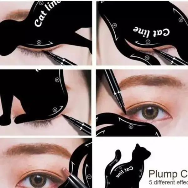 شابلون خط چشم و سایه طرح گربه برند cat line - 4