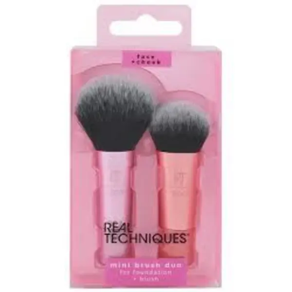 ست مینی براش ریل تکنیک Real techniques مناسب زیرسازی و رژگونه بسته 2 عددی - 3