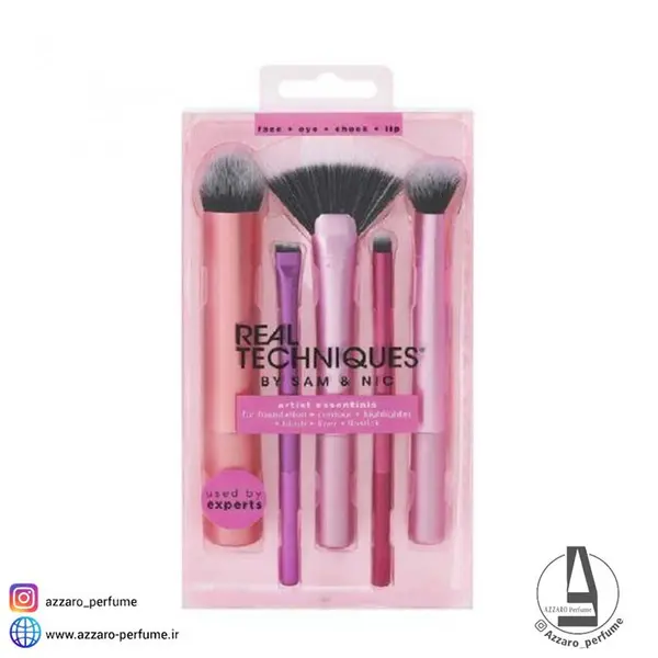 ست براش آرایشی ریل تکنیک مدل Real Techniques Artists Essentials - 2