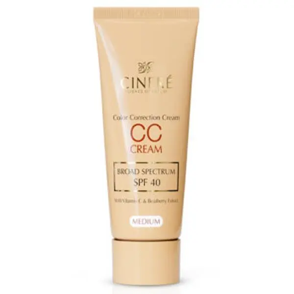 سی سی کرم رنگ متوسط سینره SPF40 حجم 40 میلی لیتر  Cinere CC Cream Medium SPF40 - 4