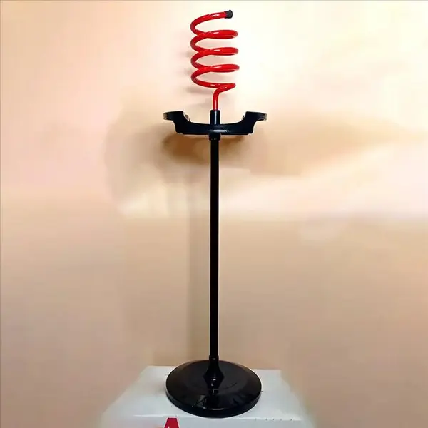 پایه سشوار ایستاده قرمز استوانه ای - 3