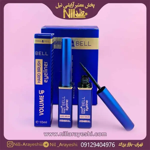 خط چشم مویی پوکه فلزی بل Bell soft brush eyeliner