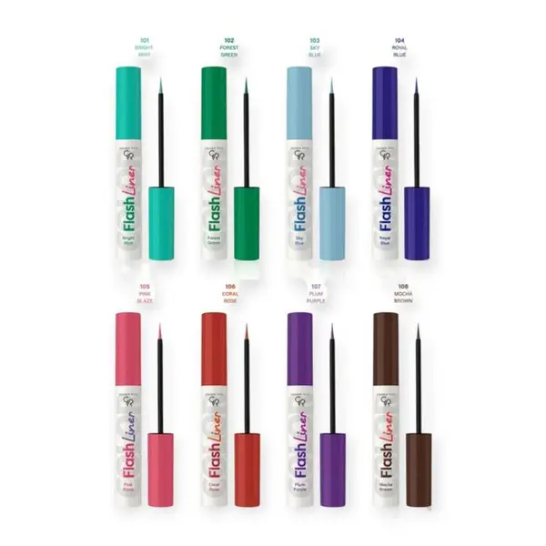 خط چشم رنگی فلش گلدن رز اصل BRIGHTMINT-101 - 4