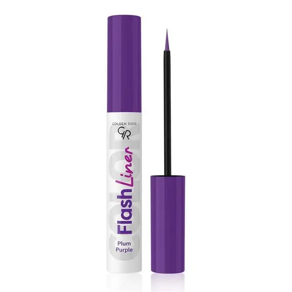 خط چشم رنگی بنفش فلش گلدن رز  PLUM PURPLE 107 - 3