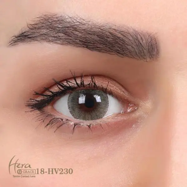 لنز چشم گریس هرا شماره 18 رنگ سبز دور طوسی - 6