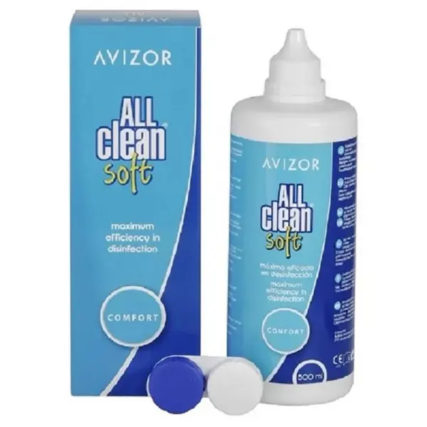 محلول شستشوی لنز آویزور مدل all clean soft حجم 350 میلی لیتر - 3