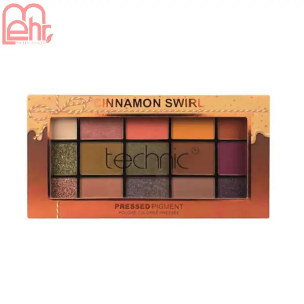 پالت سایه چشم ۱۵ رنگ تکنیک Cinnamon Swirl حجم 30 گرم - 6