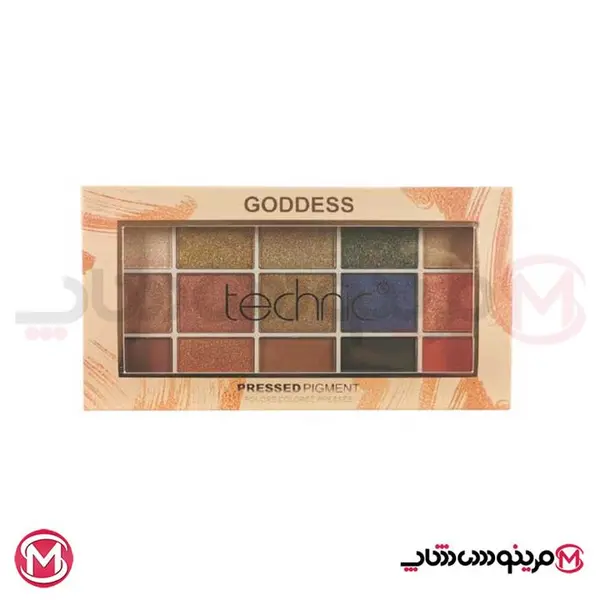 پالت سایه چشم ۱۵ رنگ تکنیک مدل Goddess حجم 30 گرم - 2