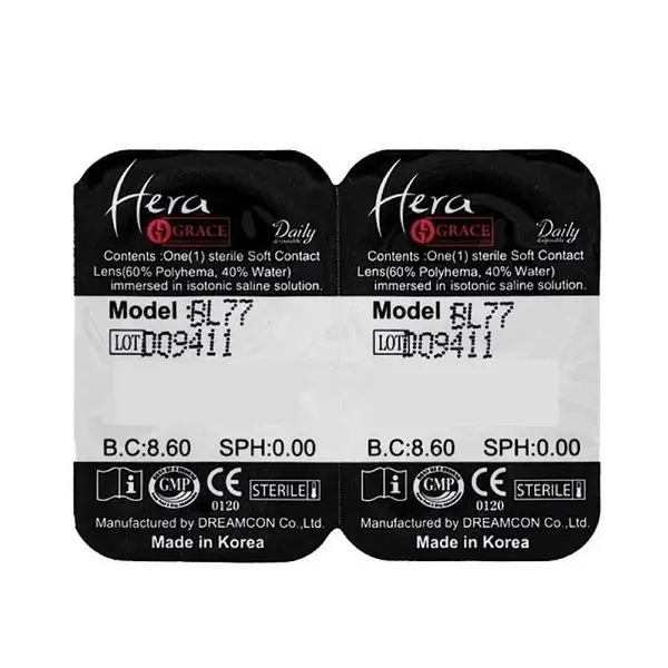 لنز رنگی هرا گریس شماره  Hera Grace Soft Contact Lens Alaska 13 - 3