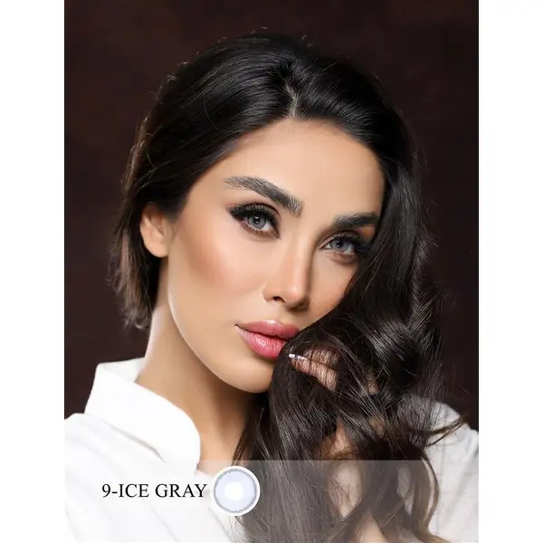 لنز چشم فصلی کانفست رنگ(ICE GRAY)شماره09 کد957 - 2