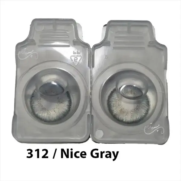 لنز چشم رنگی الگانس رنگ Nice Gray کد 312 Elegance - 2