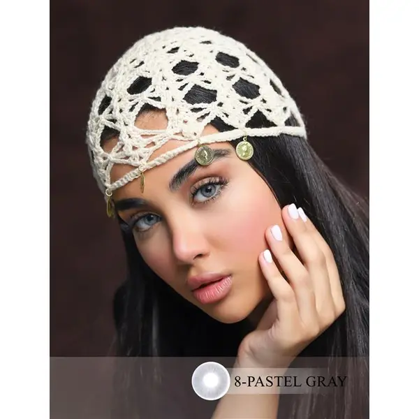 لنز چشم فصلی کانفست رنگ(PASTELGRAY)شماره08 کد956 - 2