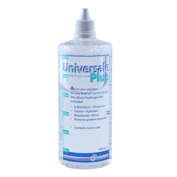 محلول شستشوی لنز شالکون مدل Universal Plus حجم 400 میلی لیتر مجموعه 2 عددی - 3