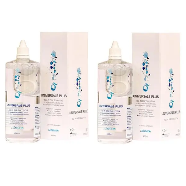 محلول شستشوی لنز شالکون مدل Universal Plus حجم 400 میلی لیتر مجموعه 2 عددی - 2