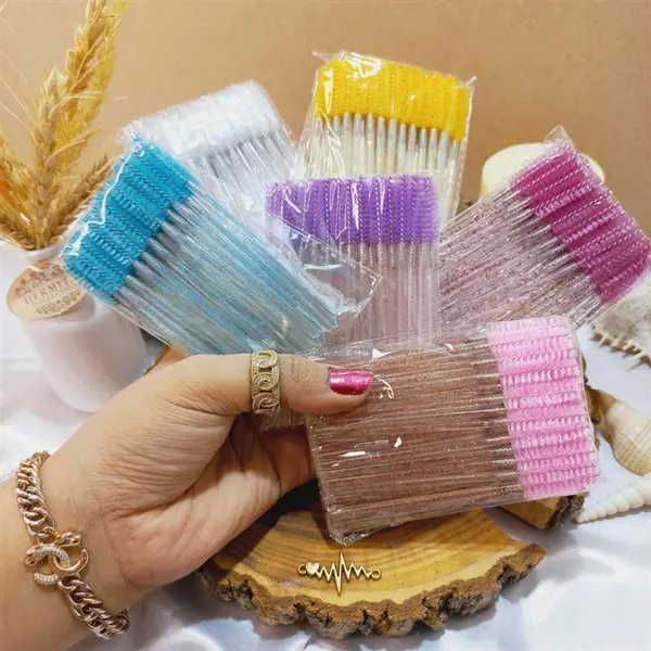 برس ابرو و مژه رنگی شیشه ای - 4