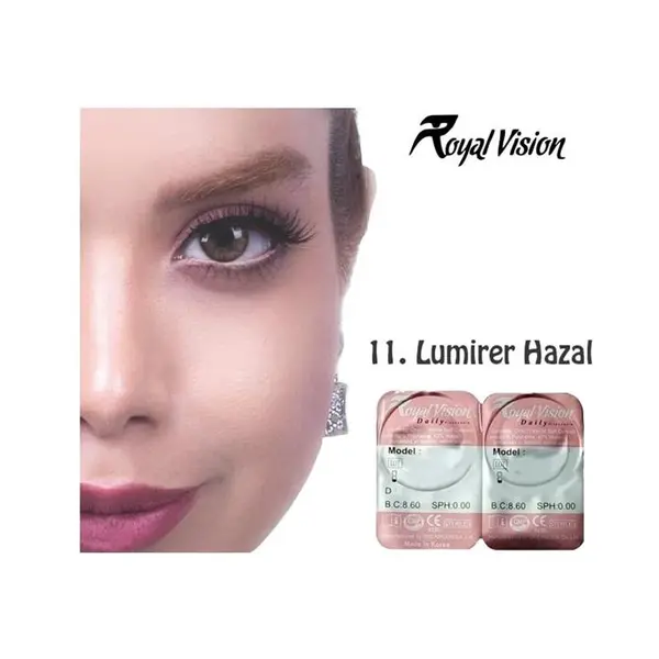 لنز چشم رویال ویژن شماره 11 مدل  lumirere hazel - 3