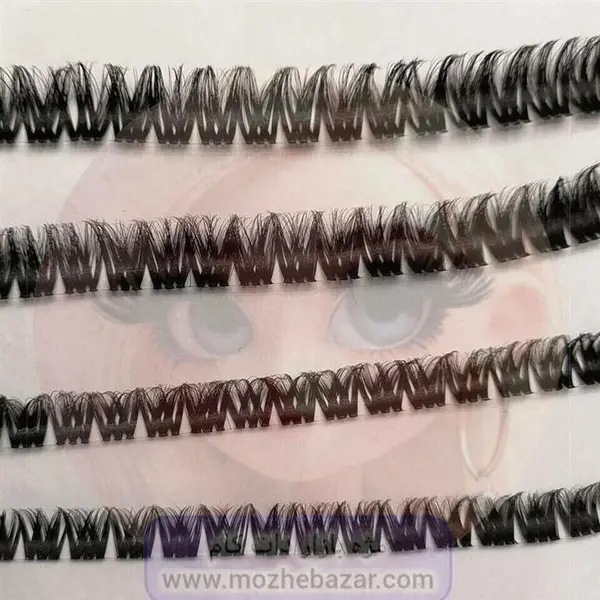 مژه فیشر دوبل سایز 12 کد1124 - 2