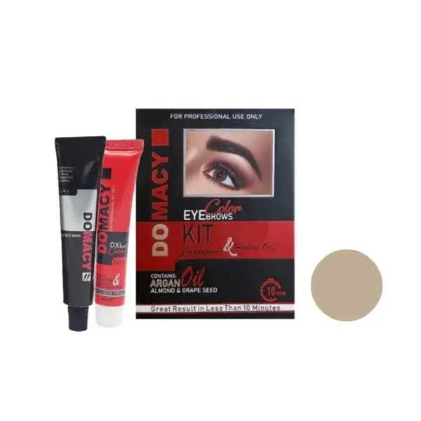 کیت رنگ ابرو دوماسی شماره 12 حجم 15 میلی لیتر رنگ مرواریدی - 5
