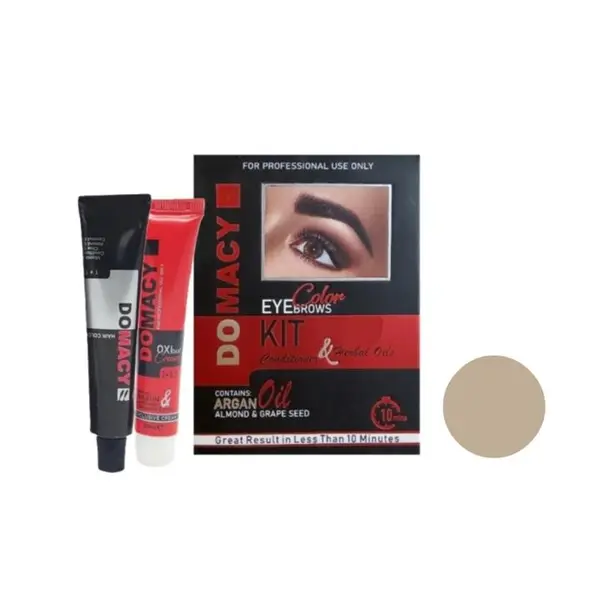 کیت رنگ ابرو دوماسی شماره 12 حجم 15 میلی لیتر رنگ مرواریدی - 2
