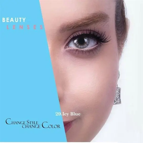 لنز چشم رویال ویژن شماره 29 مدل ice blue - 4