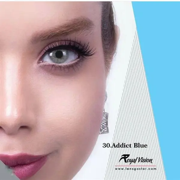 لنز چشم رویال ویژن شماره 30 مدل addict blue - 3