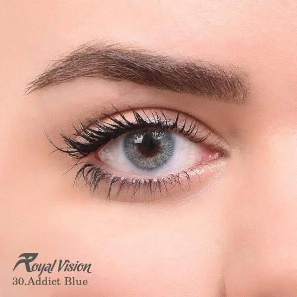 لنز چشم رویال ویژن شماره 30 مدل addict blue - 6