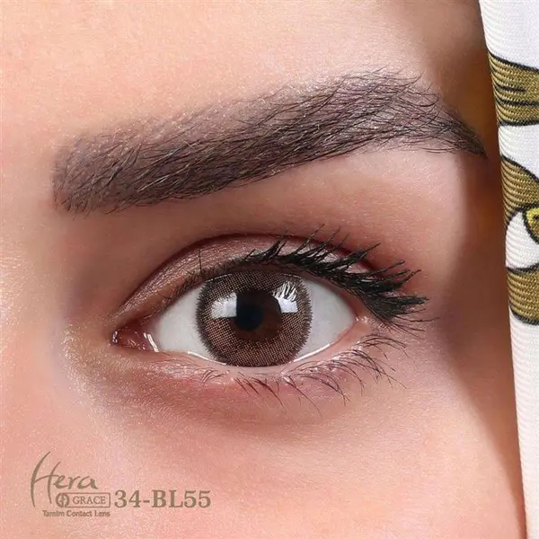 لنز چشم گریس هرا شماره 34 رنگ عسلی دور تیره - 4