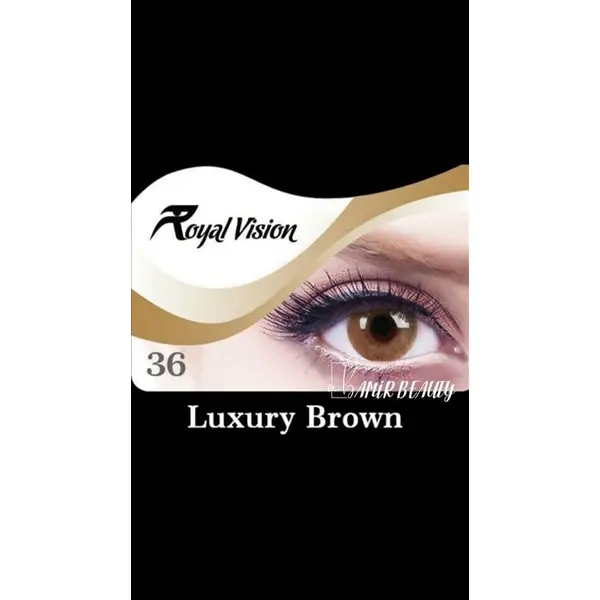 لنز رویال ویژن کد 36 Royal Vision Royal Vision sensual beauty lenses Luxury Brown - 5