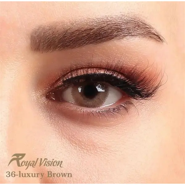 لنز رویال ویژن کد 36 Royal Vision Royal Vision sensual beauty lenses Luxury Brown - 6