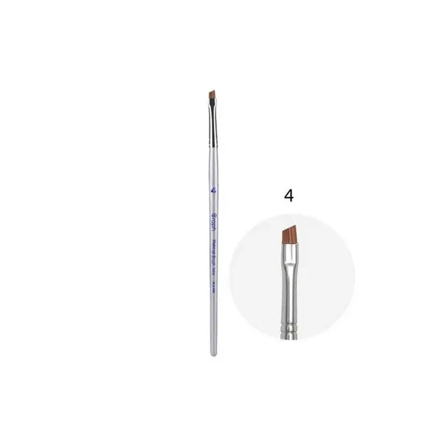 قلم موی آرایشی سر کج مناسب طراحی و هاشور ابرو گراف سایز 4 - 3